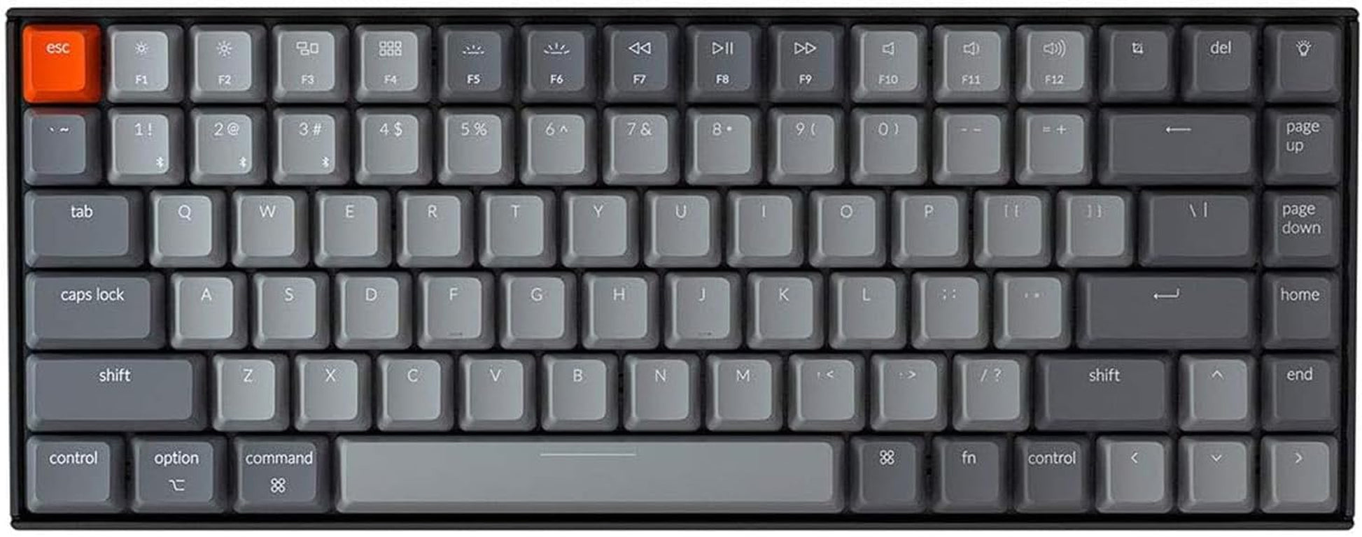 K2 75% Layout RGB Bluetooth Wireless Mechanical Keyboard with  Super Brown Switch/Anti Ghosting/N-Key Rollover, Compact 84 Keys USB Wired Gaming Keyboard for Mac Windows-Version 2 |  Super Brown Switch/Anti Ghosting/N-Key Rollover, 84 Keys USB Wired Gaming Keyboard for Mac Windows