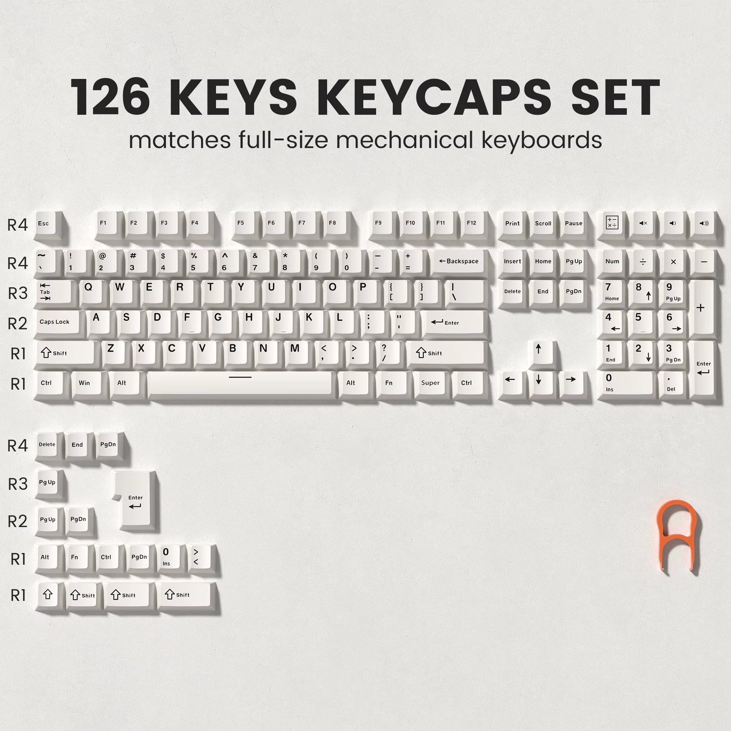 138 Keys Retro Brown Gray PBT Keycap Double Shot Cherry Profile Key Caps for Cherry MX Switches Mechanical Gamer Keyboard