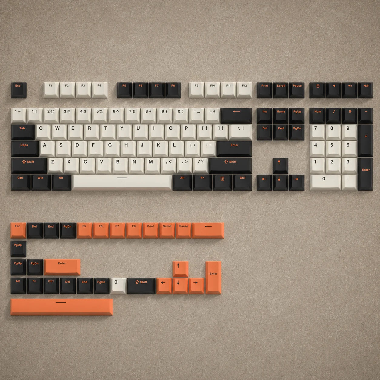 138 Keys Retro Brown Gray PBT Keycap Double Shot Cherry Profile Key Caps for Cherry MX Switches Mechanical Gamer Keyboard